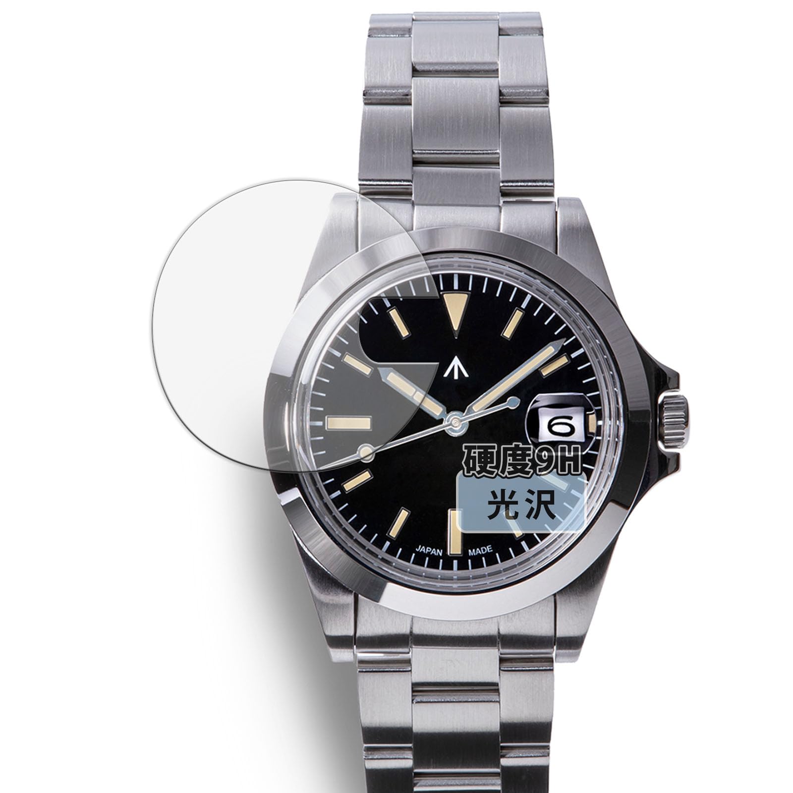 

NAVAL WATCH Произведено компанией LOWERCASE Серия FRXA Эквивалент стекла 9H Сделано в Японии Пленка Kayo&Karin, (Набор 2), (Закалённая твёрдость), Ультра-прозрачный,