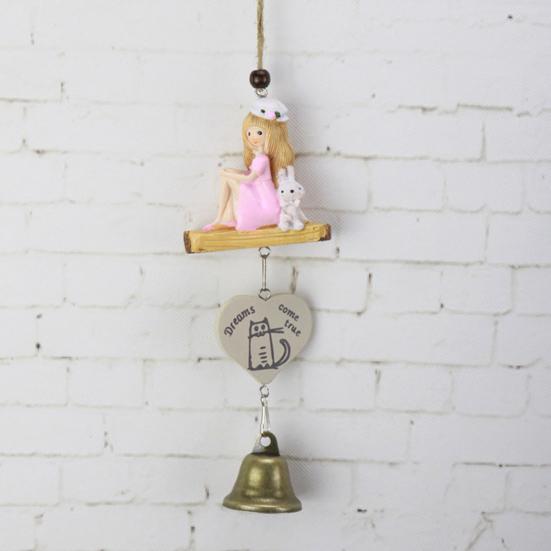 Wind Chimes Attractive Pleasant Voice Decorative Bird House Cage Wind-bell Home Pendant Ornament for Balcony