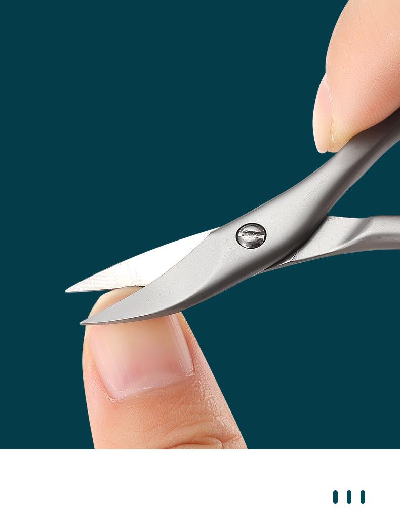 Curved Anti-Pinch Nail Clippers for Infants and Children - Nail Salon Manicure Beauty Scissors