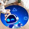 ASTRO BOT Custom Name Round Area Rug,Carpet Rug for Living Room Bedroom Sofa Playroom Decor,Non-slip Floor Mat
