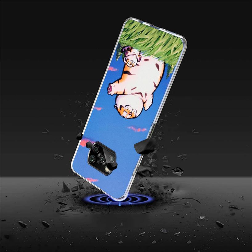 Cartoon Fat Tiger Phone Case For Xiaomi Poco X7 X6 X5 Pro F7 Ultra Redmi 15C 15 13C 13 12C 12 10 10A 10C 9 9A 9C 9T Cover Poco X