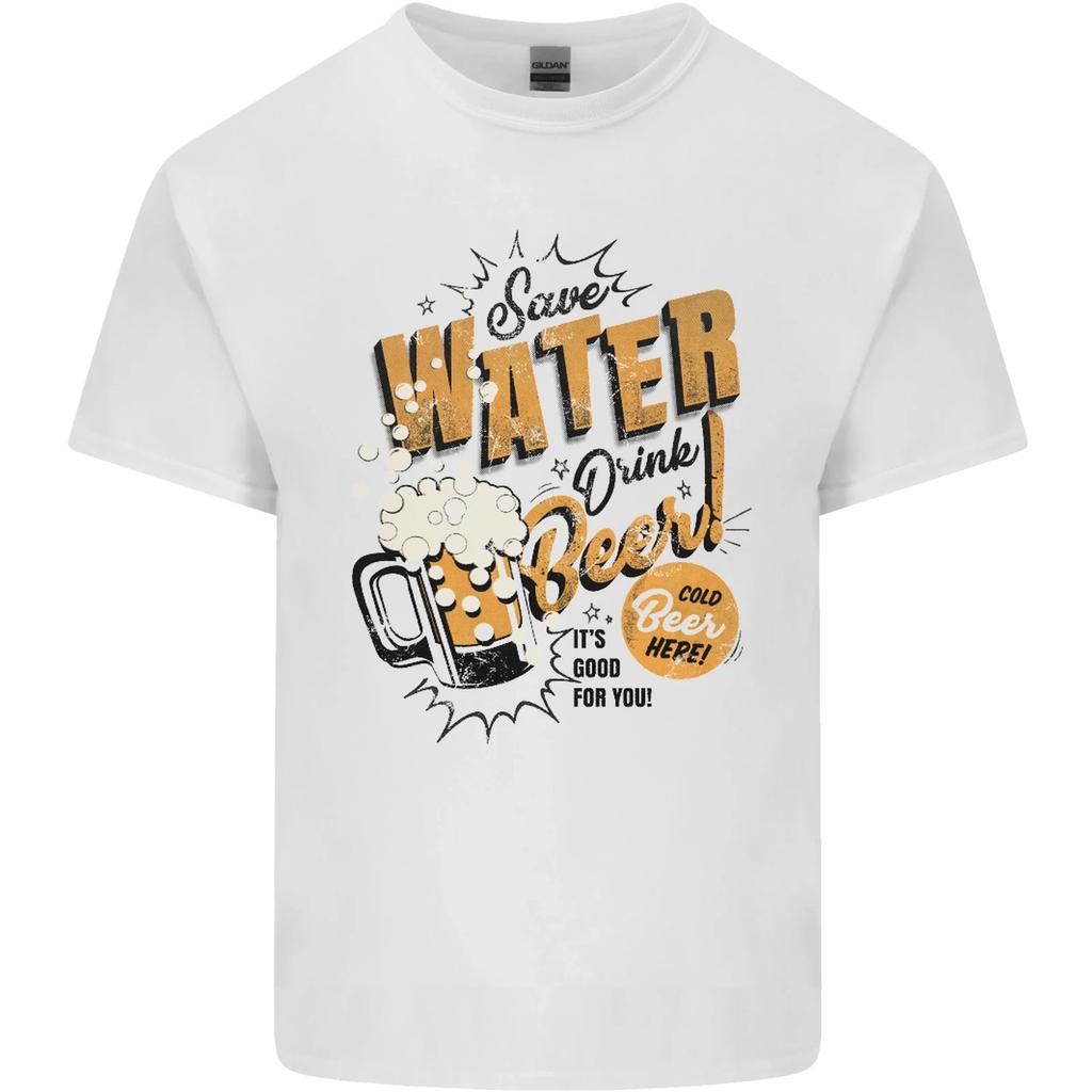 Save Water Drink Beer Funny Alcohol Kids T-Shirt Childrens