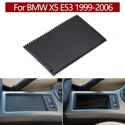 Car Front Center Console Slide Roller Blind Cover Water Cup Holder Curtain For BMW X5 E53 1999-2006 51168408026 51168402941