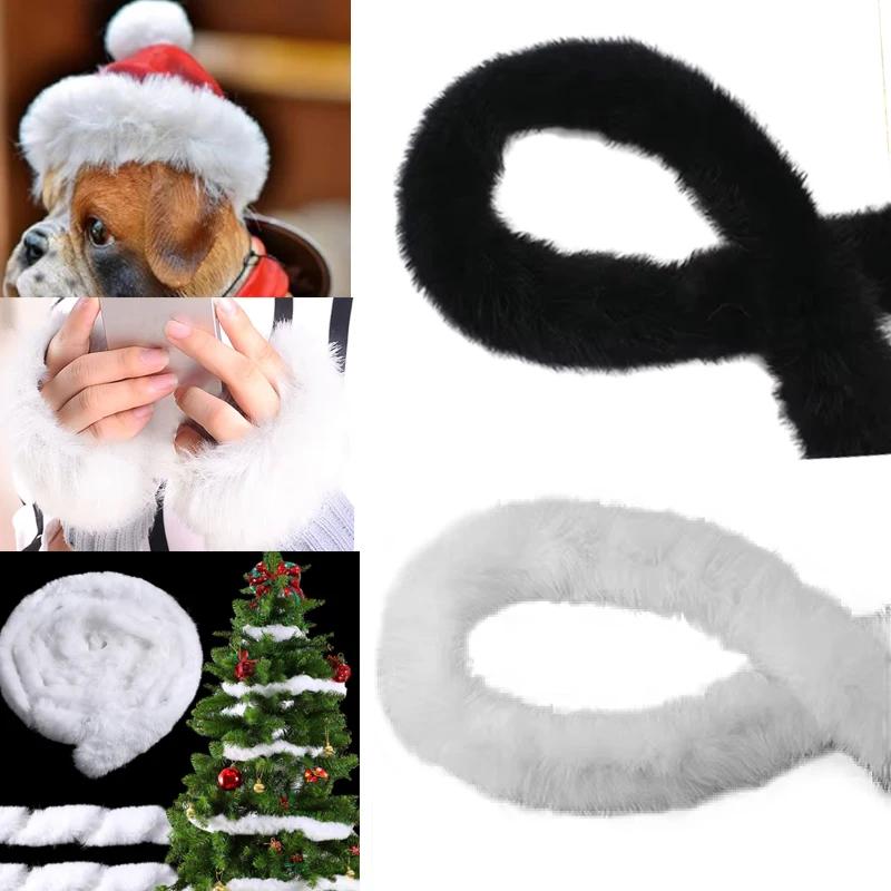 100cm Kunstkaninchenfell Schal Fellband Fellband Besatzband DIY Basteln Nähen Bekleidungszubehör Handgefertigtes Zubehör