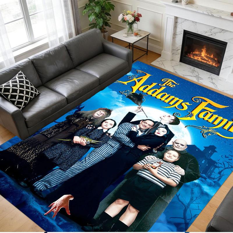 Crystal Velvet Rug Soft Non Slip Indoor Floor Mat Home DecorThe Addams Family