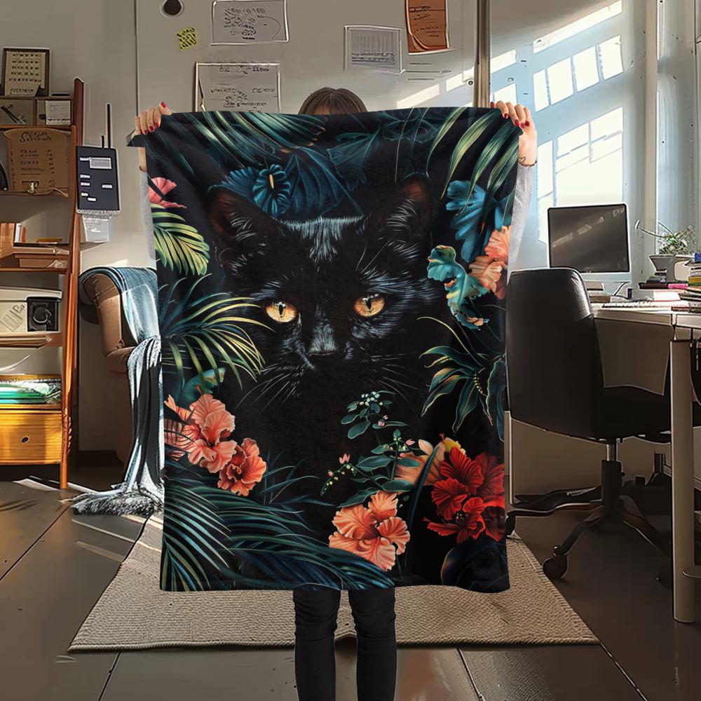1 Pezzo Coperta in Flanella con Stampa Cartone Animato, Alta Qualità Confortevole per Tutte le Stagioni, Decorazione per la Casa, Calore e Comfort, Perfetta per Regalo di Natale Compleanno