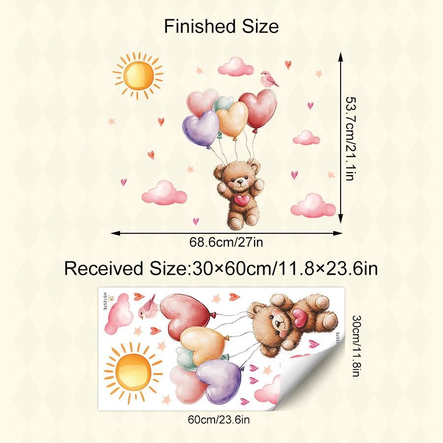 

Cartoon Airplanes Hot Air Balloon Clouds Wall Stickers for Children s Room Kids Room Baby Boy Room Wall Decals Nursery Stickers 30x60CM