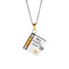 Book Pendant Necklace My Little Star Book Necklace Mini Book