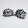 Men's Trendy Red Retro Skull Punk Belt Buckle