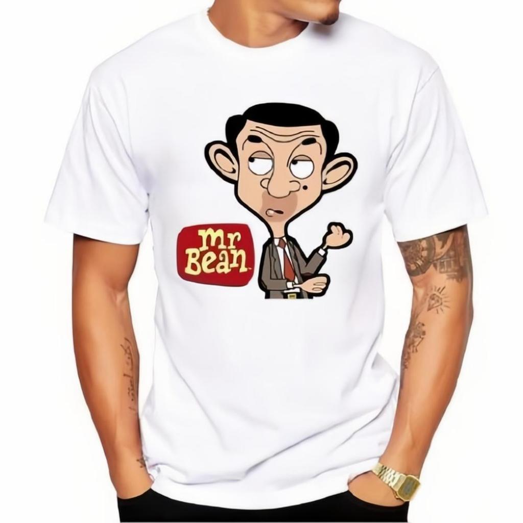 2026 Mr Bean TShirt Breathable 100 Pure Cotton Unisex Short Sleeve Round Neck Casual Daily Comfortable Tops For All