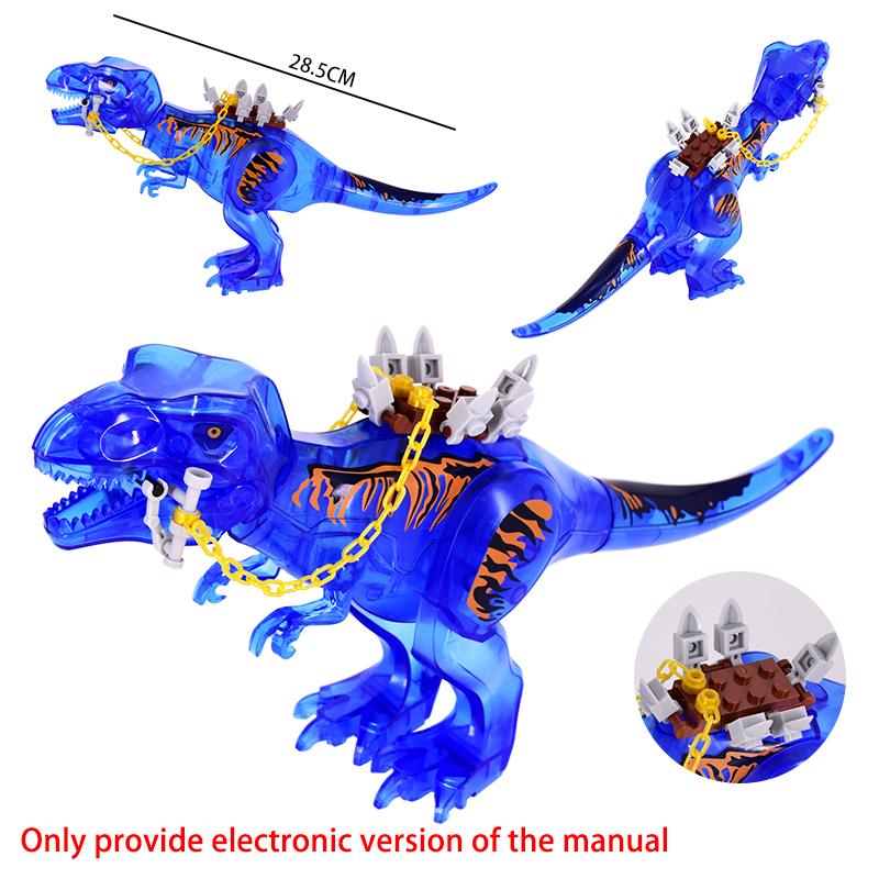 

Jurassic Dinosaurs Building Blocks Brachiosaurus DIY Big Size Tyrannosaurus Action Figure Models Children Toys Animals Gifts