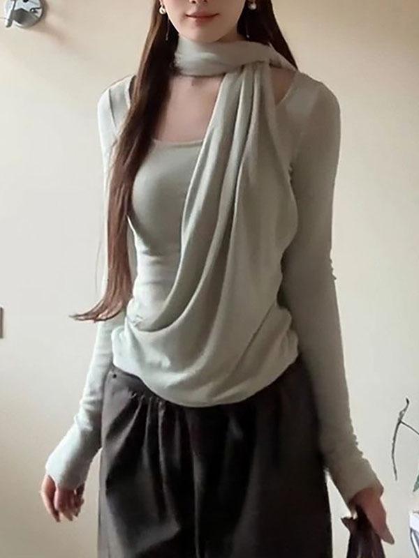 Stilvolles Damen-Langarm-Trägertop - Figurbetont, Lässig & Süß für Herbst/Winter