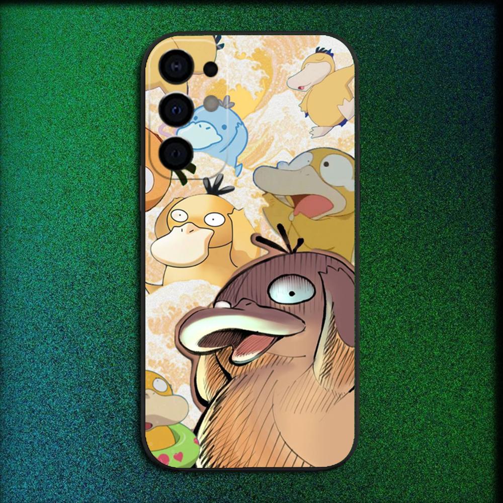 Cool-P-Psyduck Süße Handyhülle Für Samsung S25,S24,S21,S22,S23,S30,Ultra,S20,Plus,Fe,Lite,Note,10,9,5G Schwarze Abdeckung