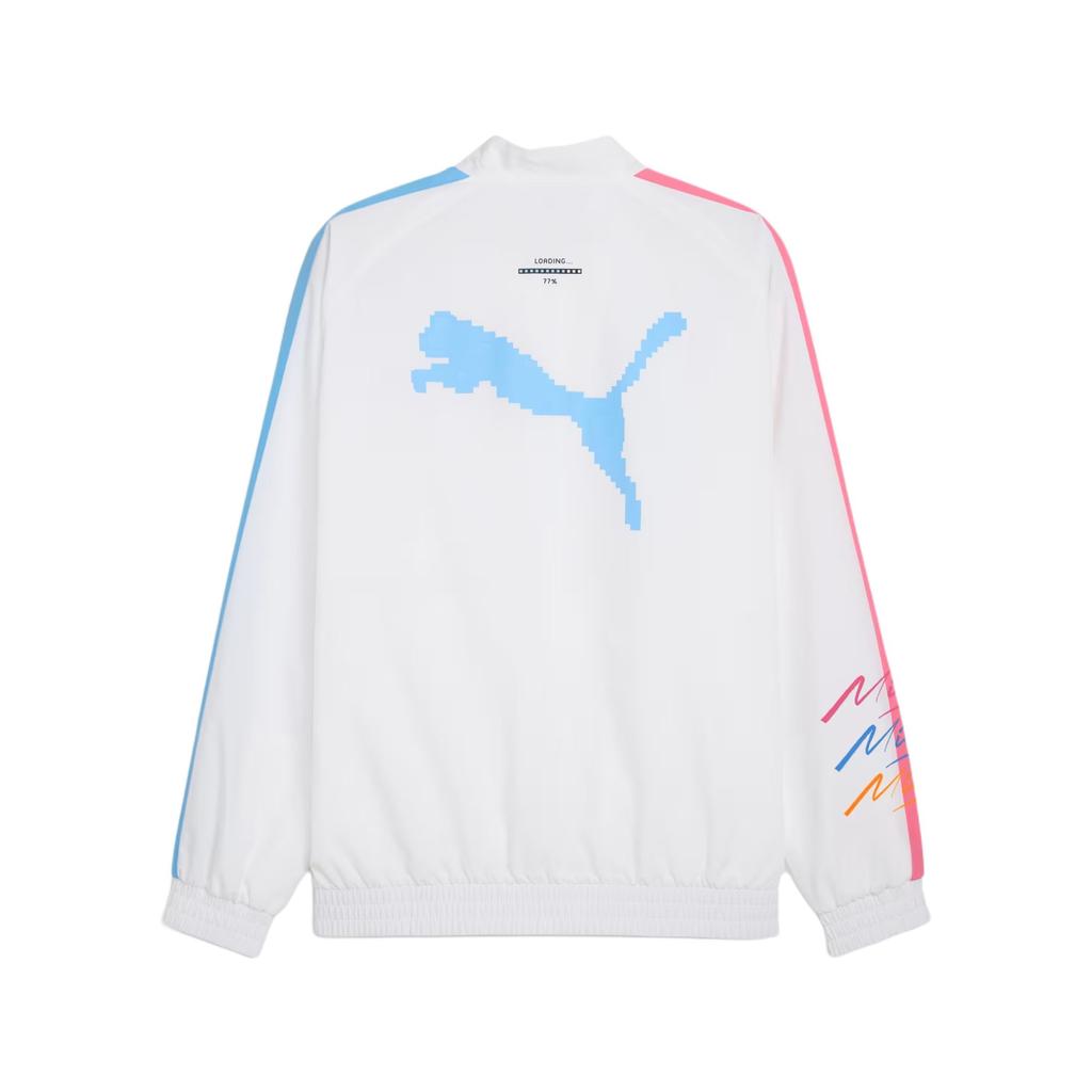 Puma Scuderia Ferrari T7 Miami Simple Loose Comfortable Long Sleeve Jacket Men Jacket White 633406-03