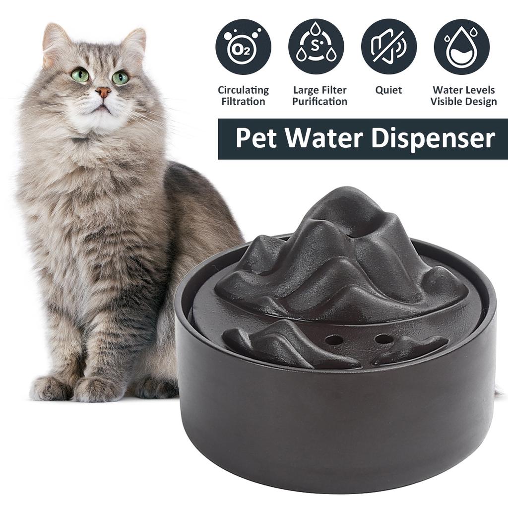 ceramic cat water fountain