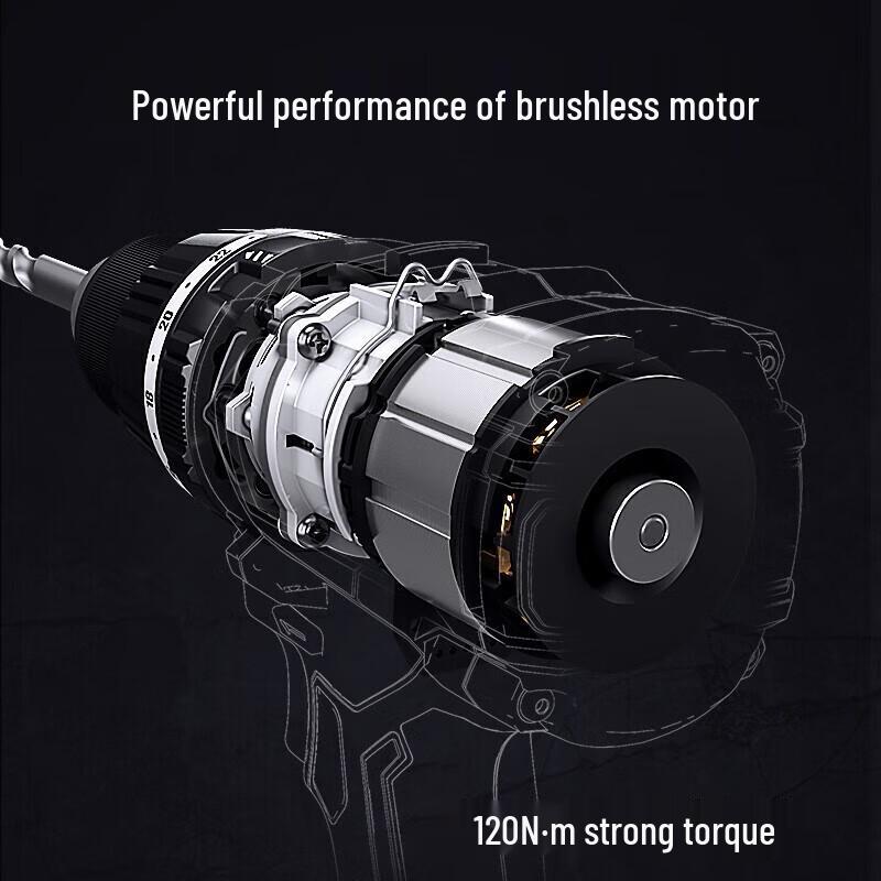 Dongcheng 20V Brushless Cordless Impact Driver Drill CN plug (adapter included)