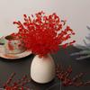50PCS Craft Decoration Crystal Bud Branches Bridal Tiara Crystal Flower Artificial Bouquet  White