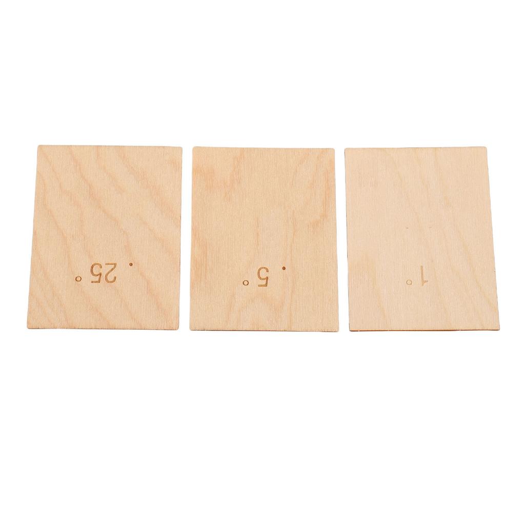 3 Stück Gitarrenhals Unterlegscheibe Ahorn Holz 0,25 Grad 0,5 Grad 1 Grad Gitarrenhalsplatte Dichtungssatz für Schraubbefestigung