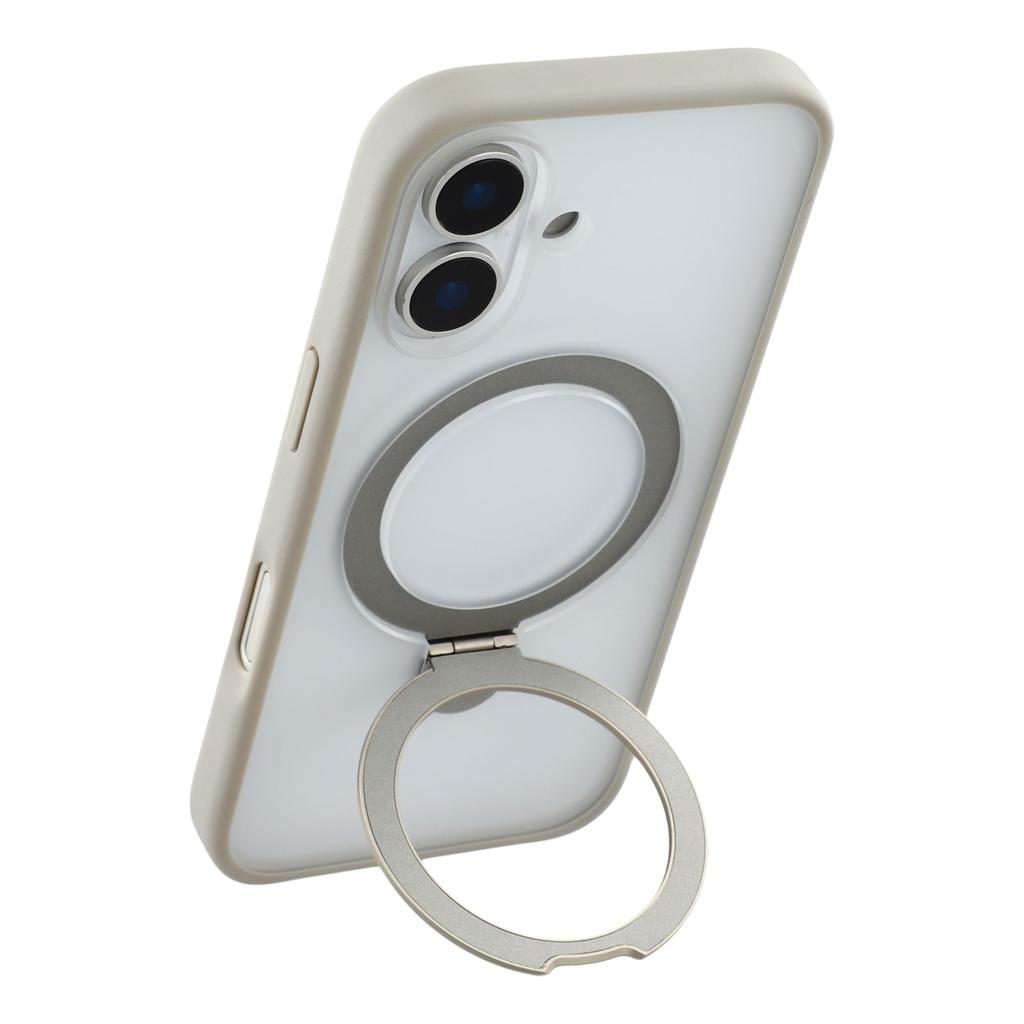 For iPhone 17 Case Metal Kickstand TPU PC Phone Back Cover