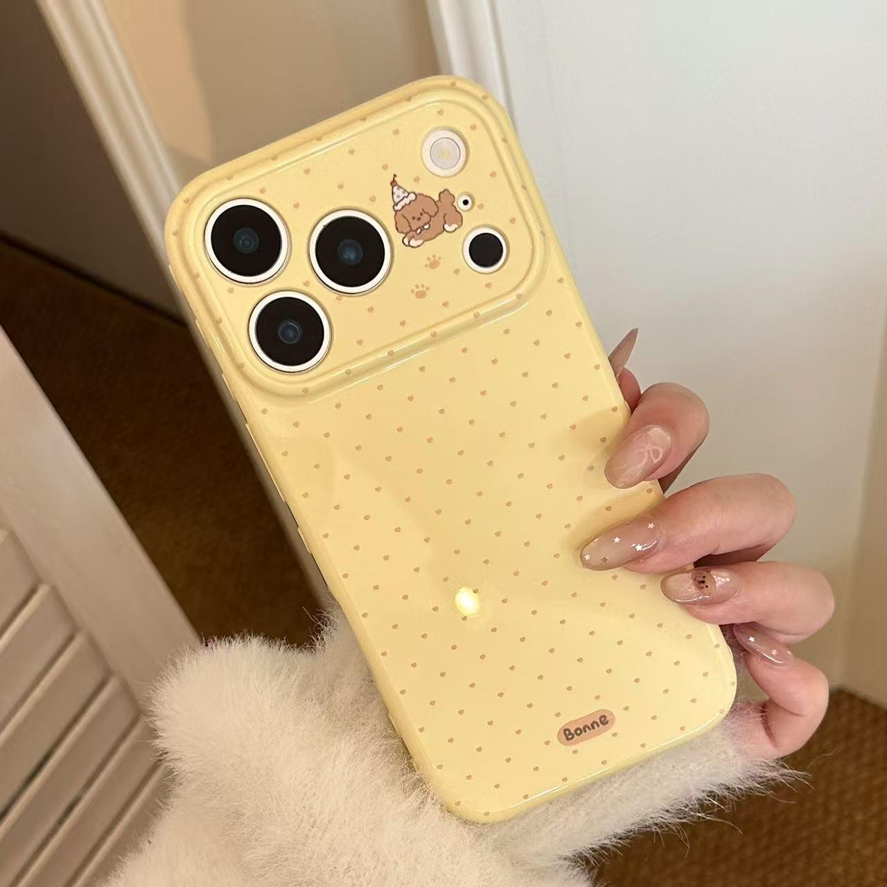 

Sweetheart Puppy Heart Edge Soft Case for Apple 17 Pro Max, 15, 16 Pro, 12, 13 iPhone 16 Plus