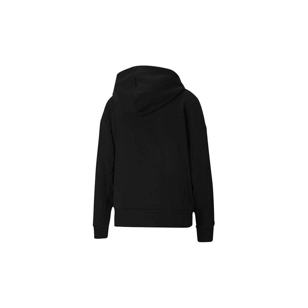 (WMNS) PUMA Classics Logo Printing Hoodie Black Women's 599197-01