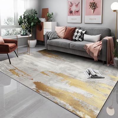 Décoration de salon moderne de luxe léger Tapis grande surface Tapis de salon Tapis abstraits pour chambre à coucher Tapis de sol antidérapant lavable