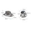 Disco Ball Cowboy Hat Women Sparkly Glitter Space Hat Silver Mirror Ball Cowboy Hat For Wedding Costume Cosplay Decor