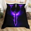 Three-Piece Purple Wing Digital Printing Bedding Home Textile Three-Piece Set