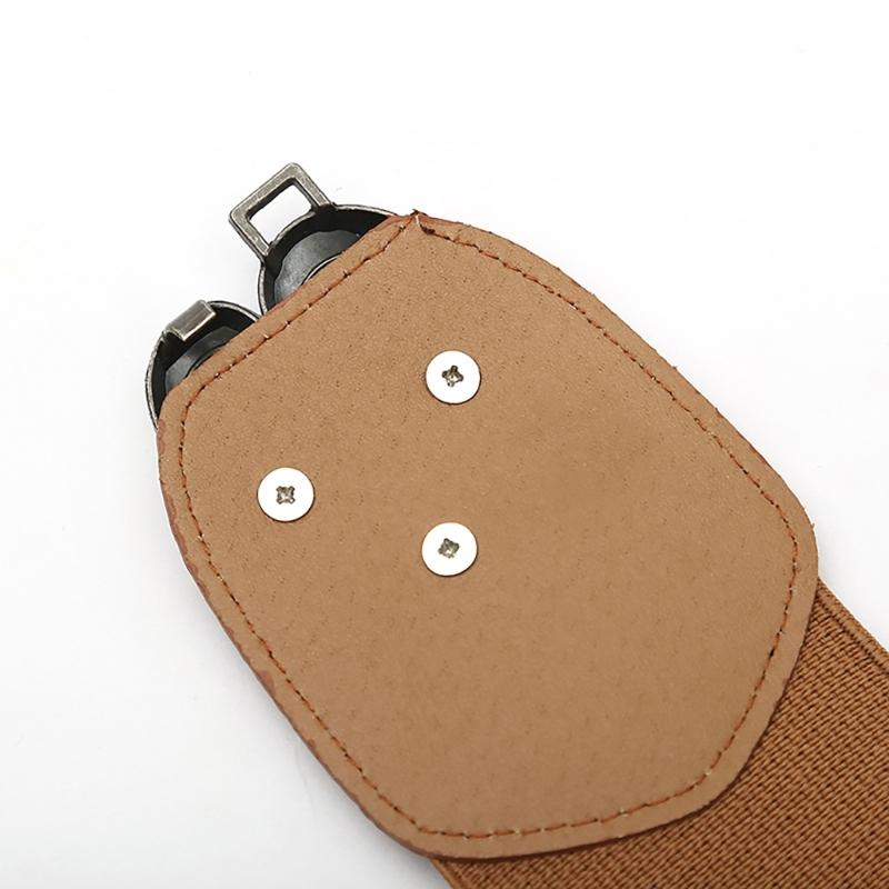 Elastischer Hüftgürtel Punk Kette für Cowboy Cowgirl Modern Rose Schnalle Hüftkette Breiter Gürtel Modeaccessoire