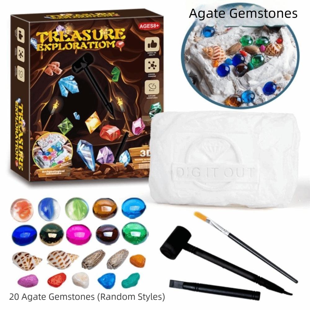 DIY Dinosaur Excavation Toys Luminous Dinosaur Skeleton Model Archaeology Excavation Toys Gifts