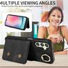 For Samsung Galaxy A25 (5G) Ring Bracket Card Holder Slots Cover Phone Case
