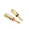 Gold-Plated Solderless Banana Plug Speaker Cable Connector
