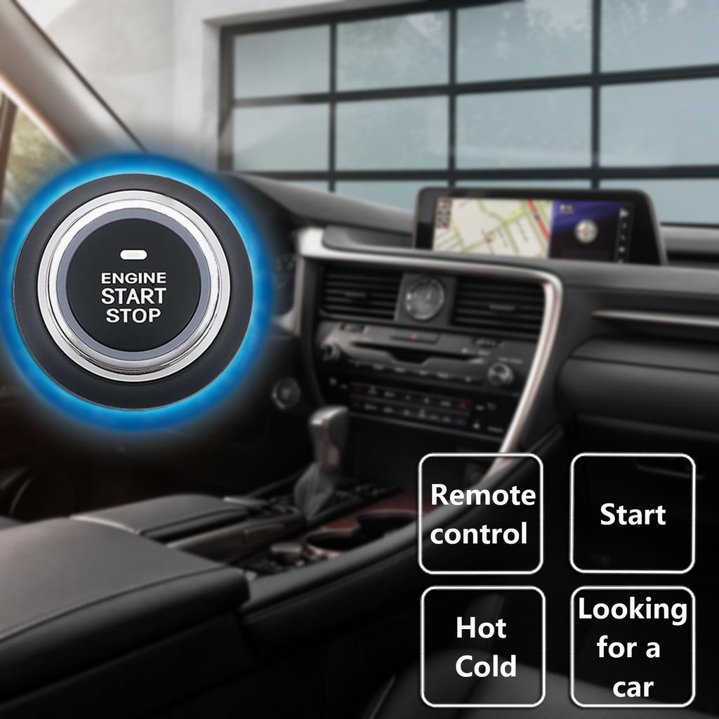 Universal Anti-theft System 12V Remote Start Remote Control Keyless Entry PKE One-Button Start System