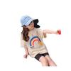 2024 Girls' Pure Cotton Summer Short Sleeve T-shirt - Trendy Half Sleeve Top