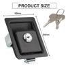 Black Trailer Lock Automatic Paddle Lock Entry Security High Strength Security Low Maintenance Design Lock for RV