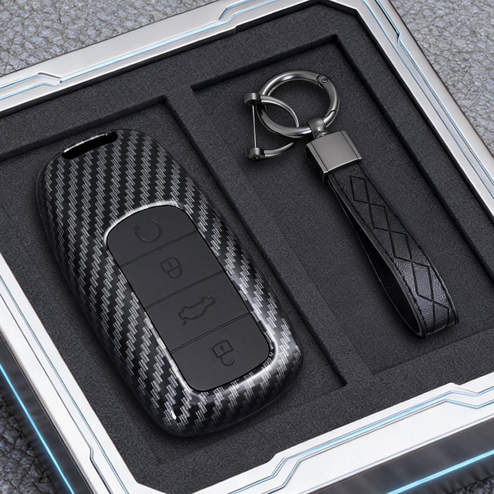 Abs Carbon Fiber Car Smart Key Case Cover For Chery Tiggo 8 Pro Tiggo 8Plus New 5 Plus 7Pro Chery Tiggo 7 Pro Max Omoda 5 C5