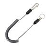 TOP Industrial Slim Square Coil Safety Cord, Black, Made In Japan, Tangle-Resistant Square Coil Shape, SFC-212SBK