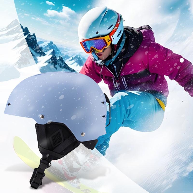 Winter Ski Helmet Unisex Snow Helmet Integrated Sports Safety Helmet Shockproof Ski Protective Helmet Adjustable for Men Women