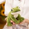 12cm Sitting Frog Plush Toy Office Throw Pillow Super Soft Baby Comfort Doll Interesting Home Decor Birthday Gift