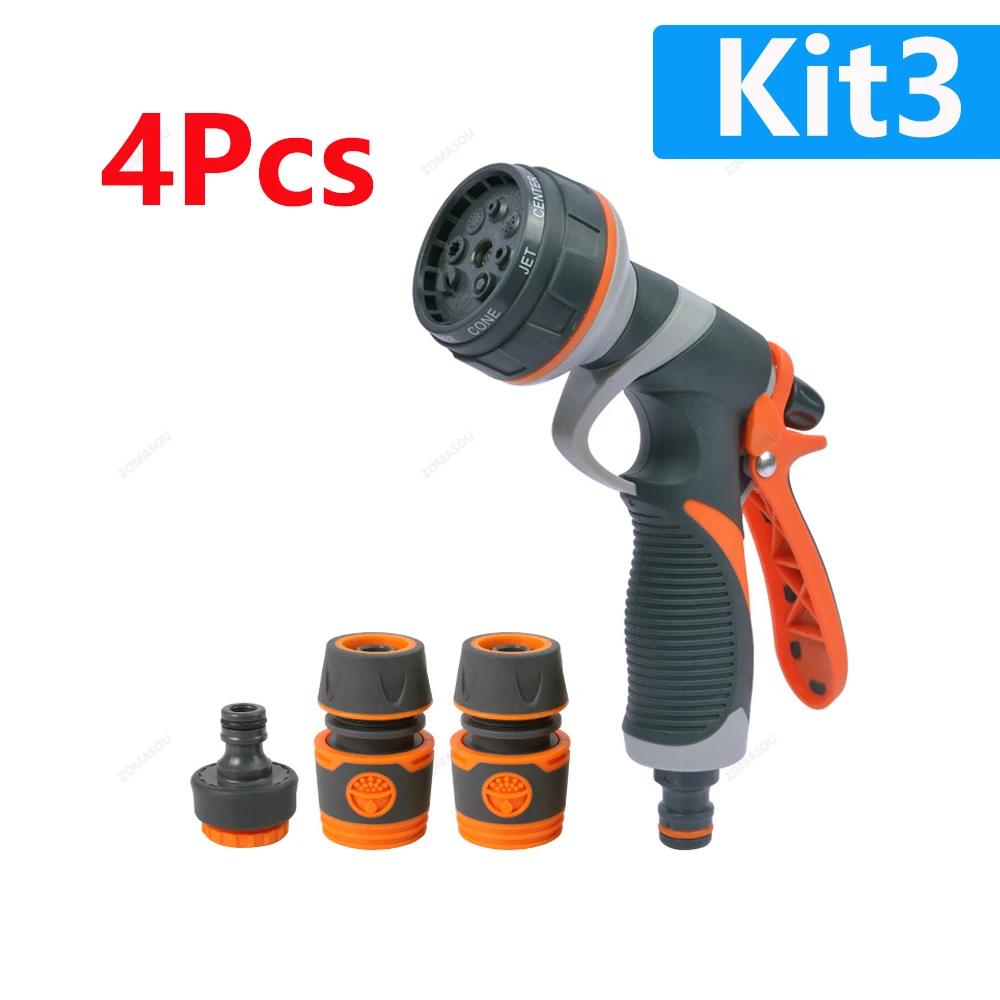 1-5Pc Garden Watering Gun 8 Modes High Pressure Sprayer Adjustable Irrigation Watering Nozzle Plant Lawn Yard Watering Sprinkler