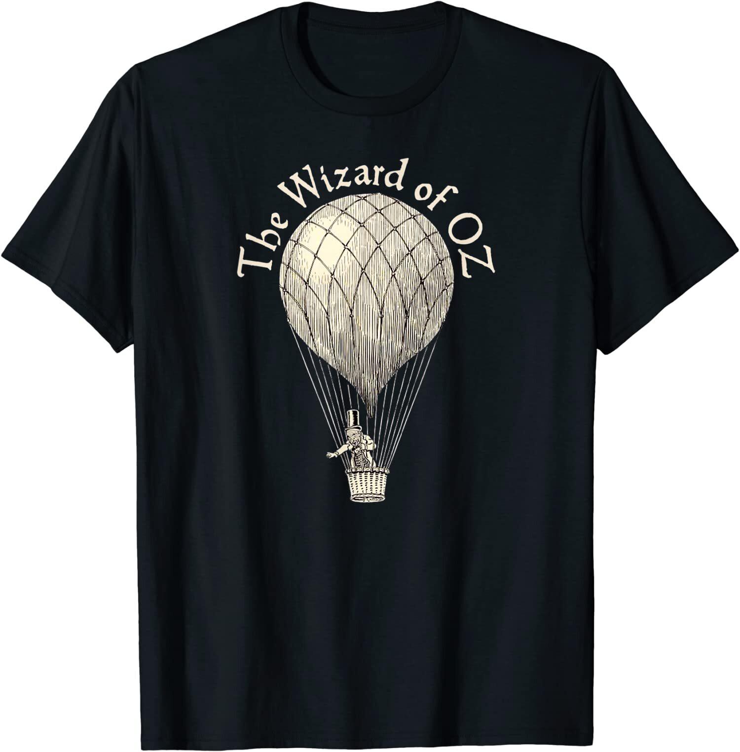 

New Limited Vintage Wizard of OZ, Art Retro Hot Air Balloon T-Shirt S разноцветный