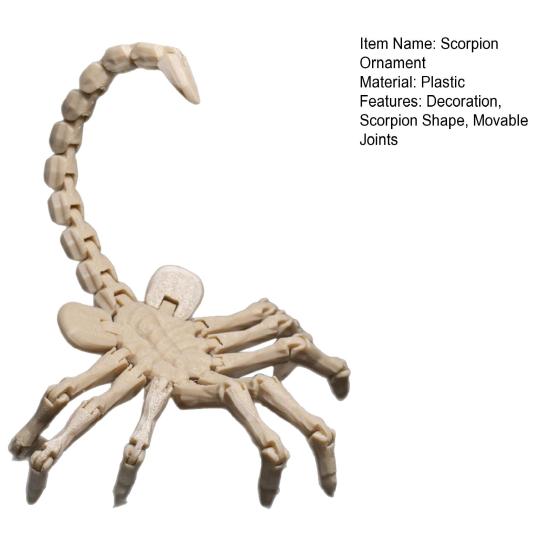 Figurka Skorpiona Drukowana w 3D Ruchome Stawy Figurka Skorpiona Przegubowy Model Zwierzęcy Zabawka Fidget Domowe Biuro Półka na Książki Dekoracja Biurka Ozdoba