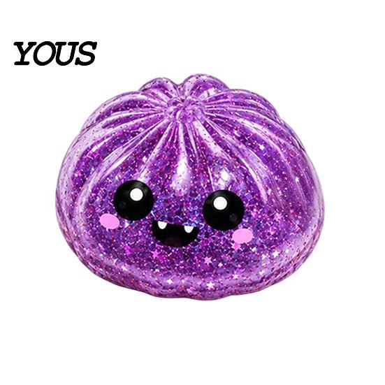 Dumpling Stress Relief Toy 1/5Pcs Halloween Toy, Pumpkin Ghost Eyeball Steamed Bun Soft Squeeze Sensory Ball Fidget for Adults Kids Reduction