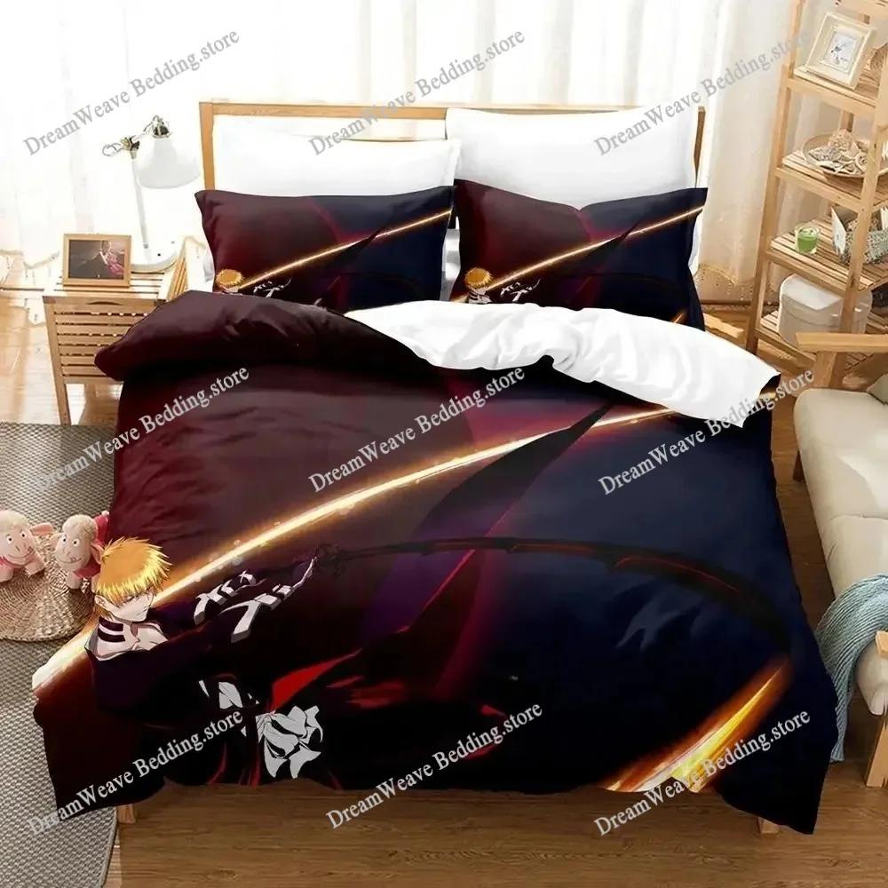 2025 Bleach Bedding Set Single Twin Full Queen King Size Bed Set Adult Kid Bedroom Duvet Cover Sets 3D Print Anime Bed Sheet Set