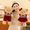 Couple Teddy Bear Doll Plush Toy Bed Sleeping Pillow Doll Children Girl Gift