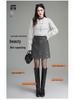 Elegant Coco Style Rhinestone High-Waisted A-Line Skirt - 2025 Autumn/Winter Petite Fashion