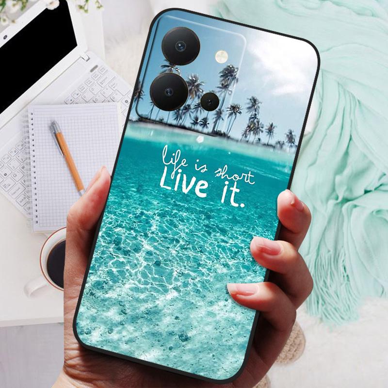 For Vivo Y36 4G Case VivoY36 Y 36 Lion Wolf Silicone Soft Back Cover For VivoY36 4G Russian Version Phone Case Protective Shell