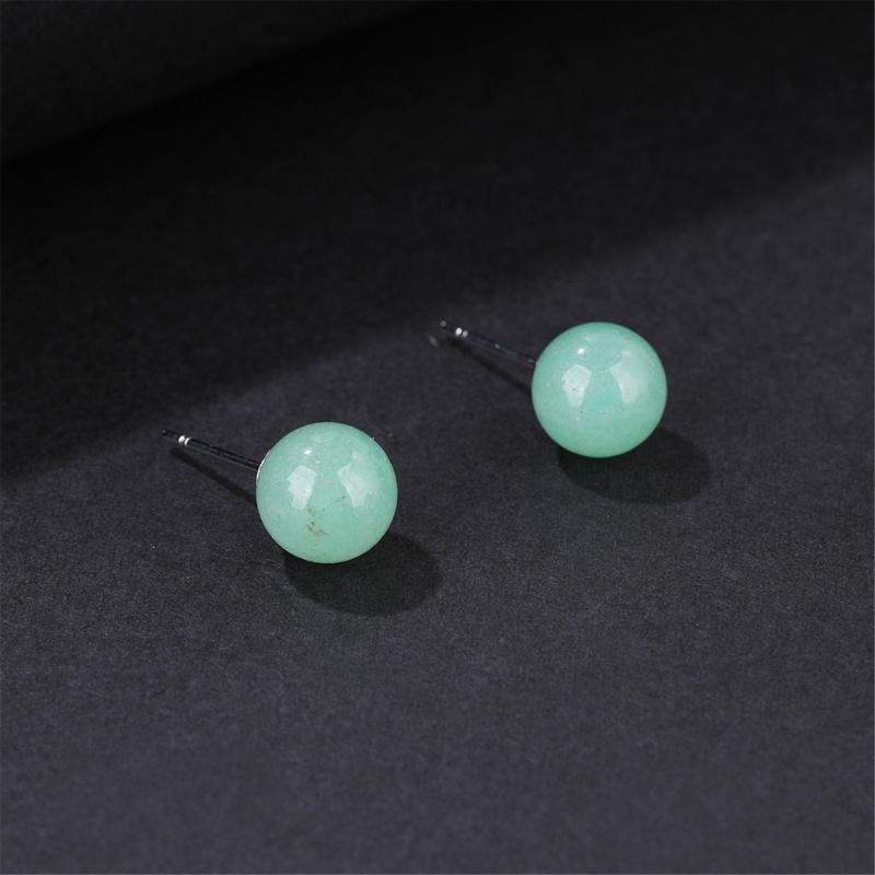 Handcrafted Gemstones Studs Earrings Stylish Crystal Bead Design Ear Accessories Jewelry For Everyday Formal Wear