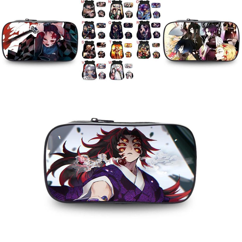 Fashionable Demon Slayer Kimetsu No Yaiba Print Schoolbag Ideal For Students And Fans