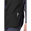 2PCS/SET Unisex Polyester Cross-Back Apron Vest Waterproof Barber Bib with Ties Adjustable Salon Smock for Hairdressers Kitchen